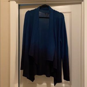 Teal and black torrid knit cardigan